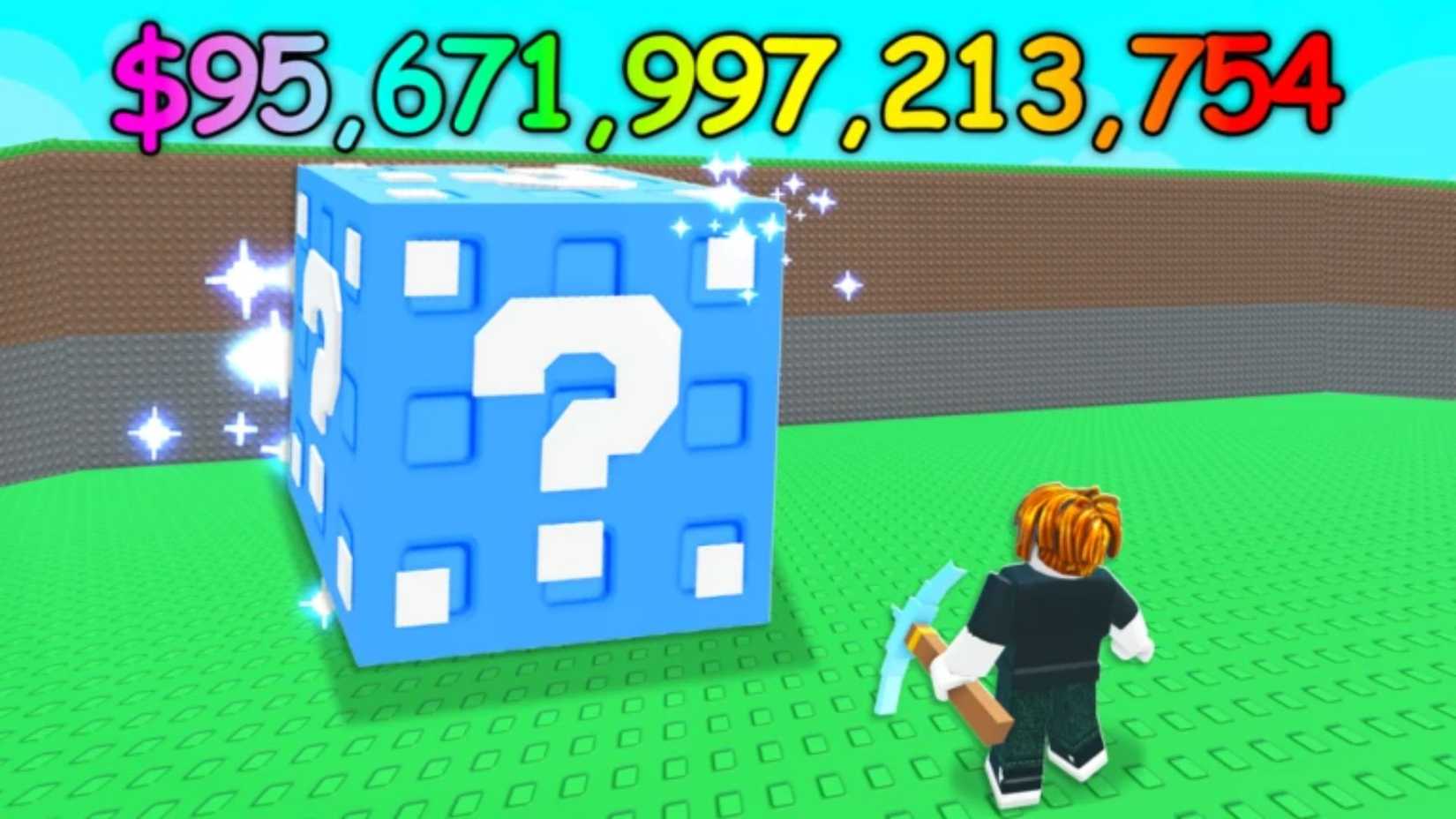 Mine a Block character