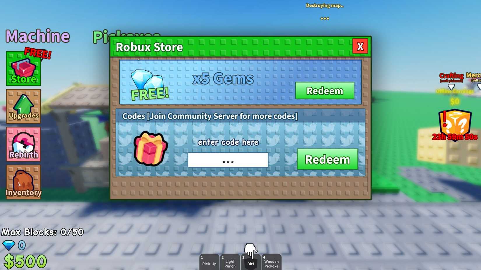 Roblox Mine a Block Codes