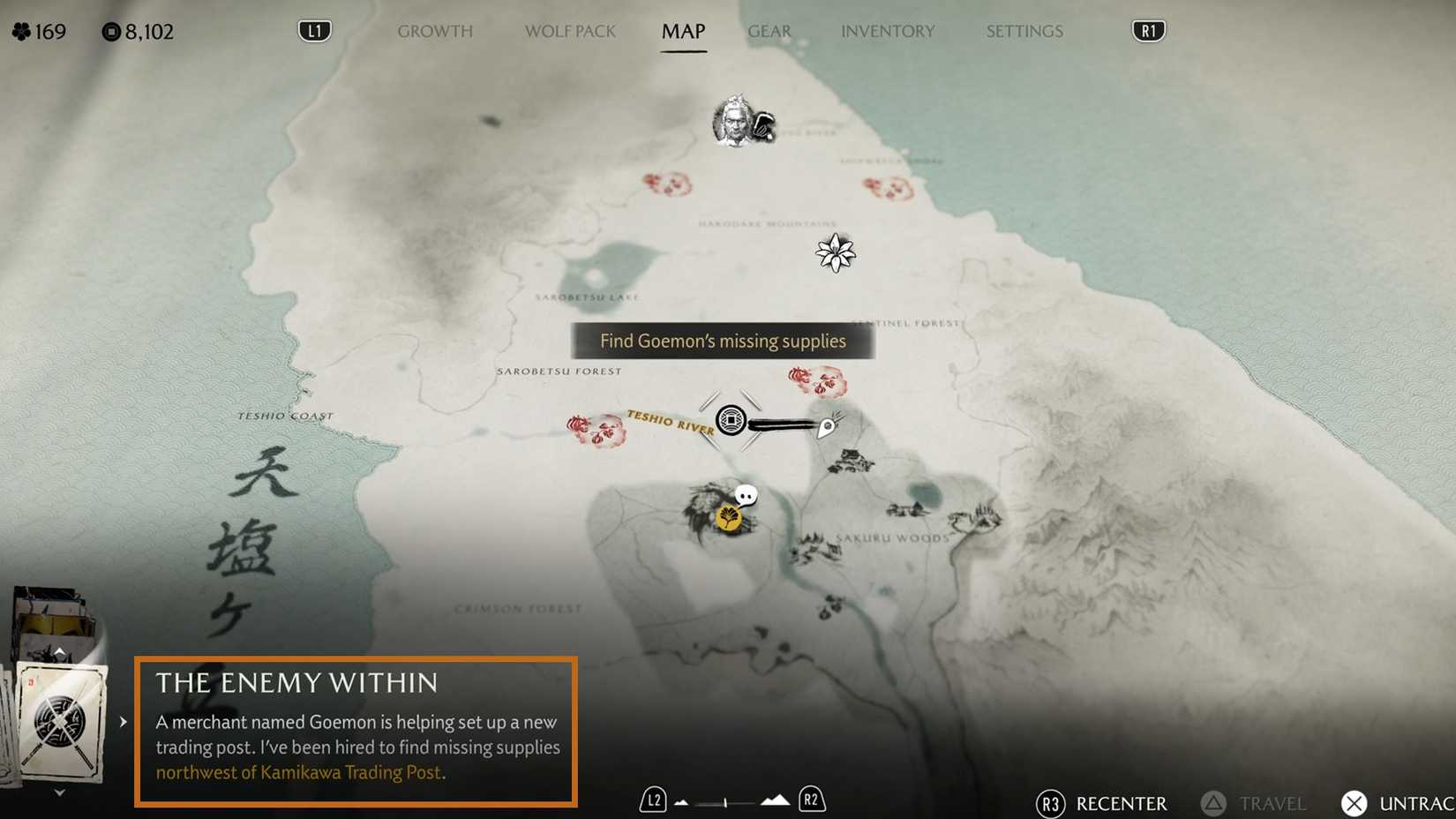 Missing Supplies location on map in Ghost of Yotei