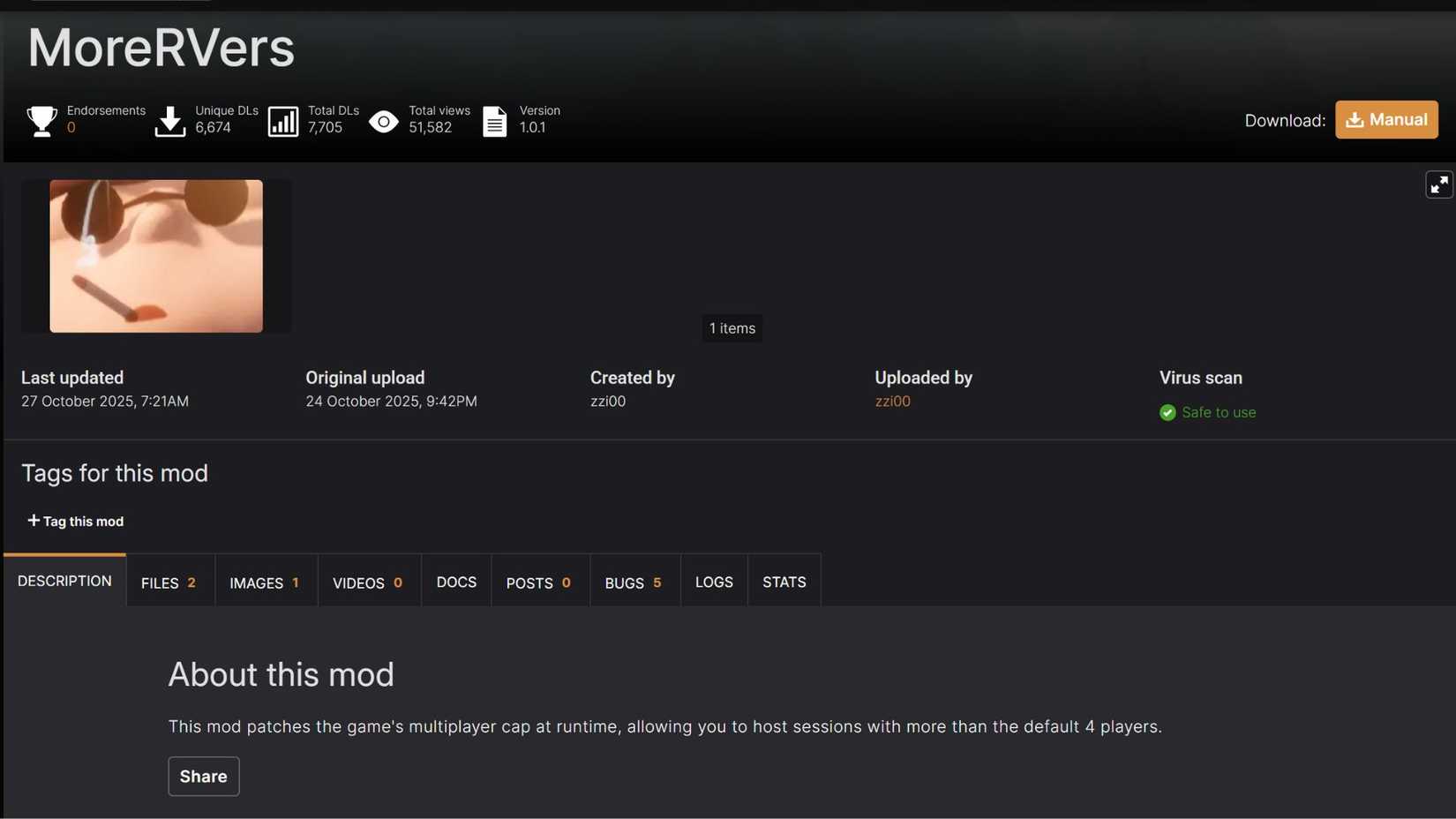 more players mod rv there yet