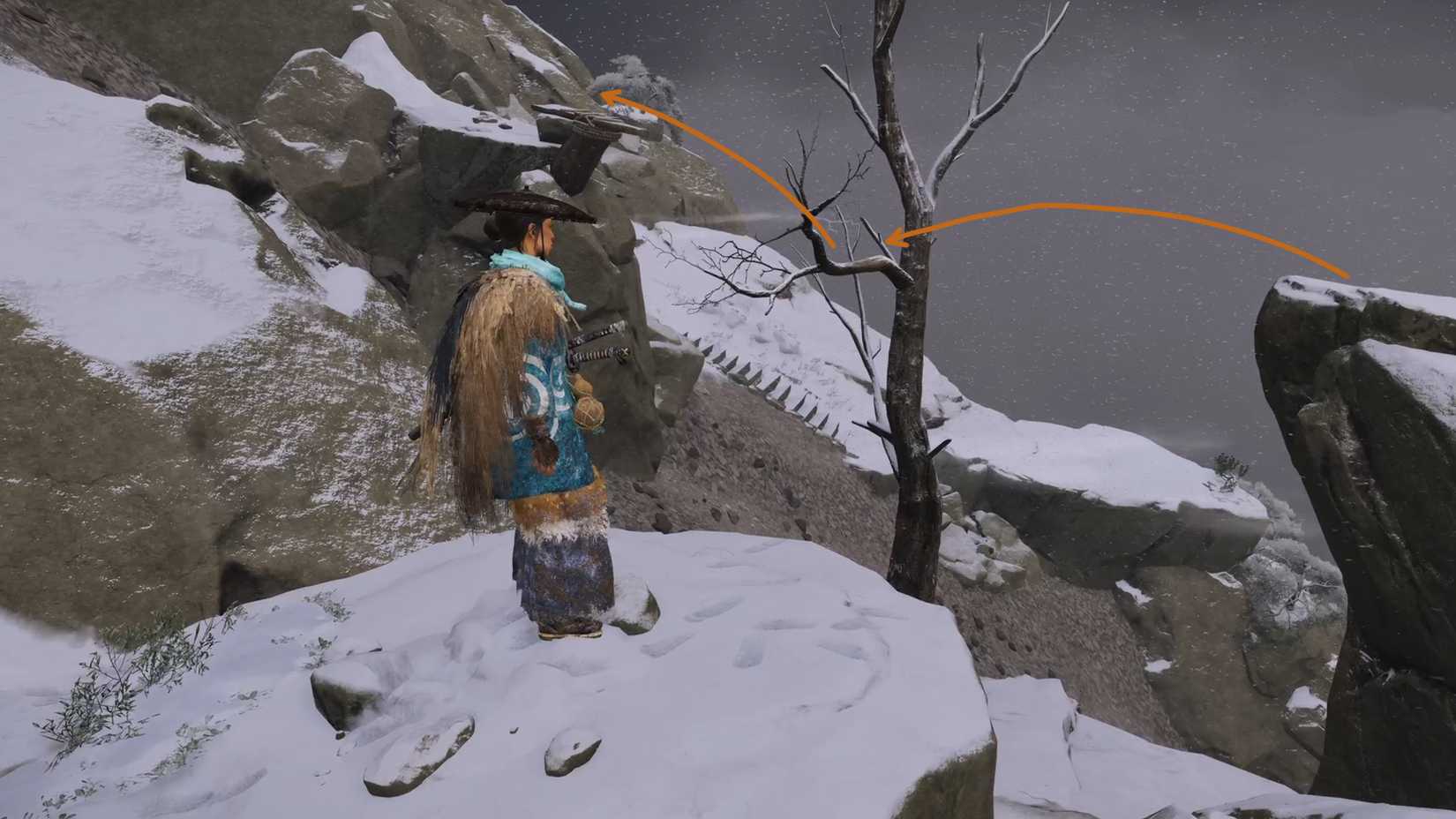 Mount Yotei Climb puzzle 3 in Ghost of Yotei