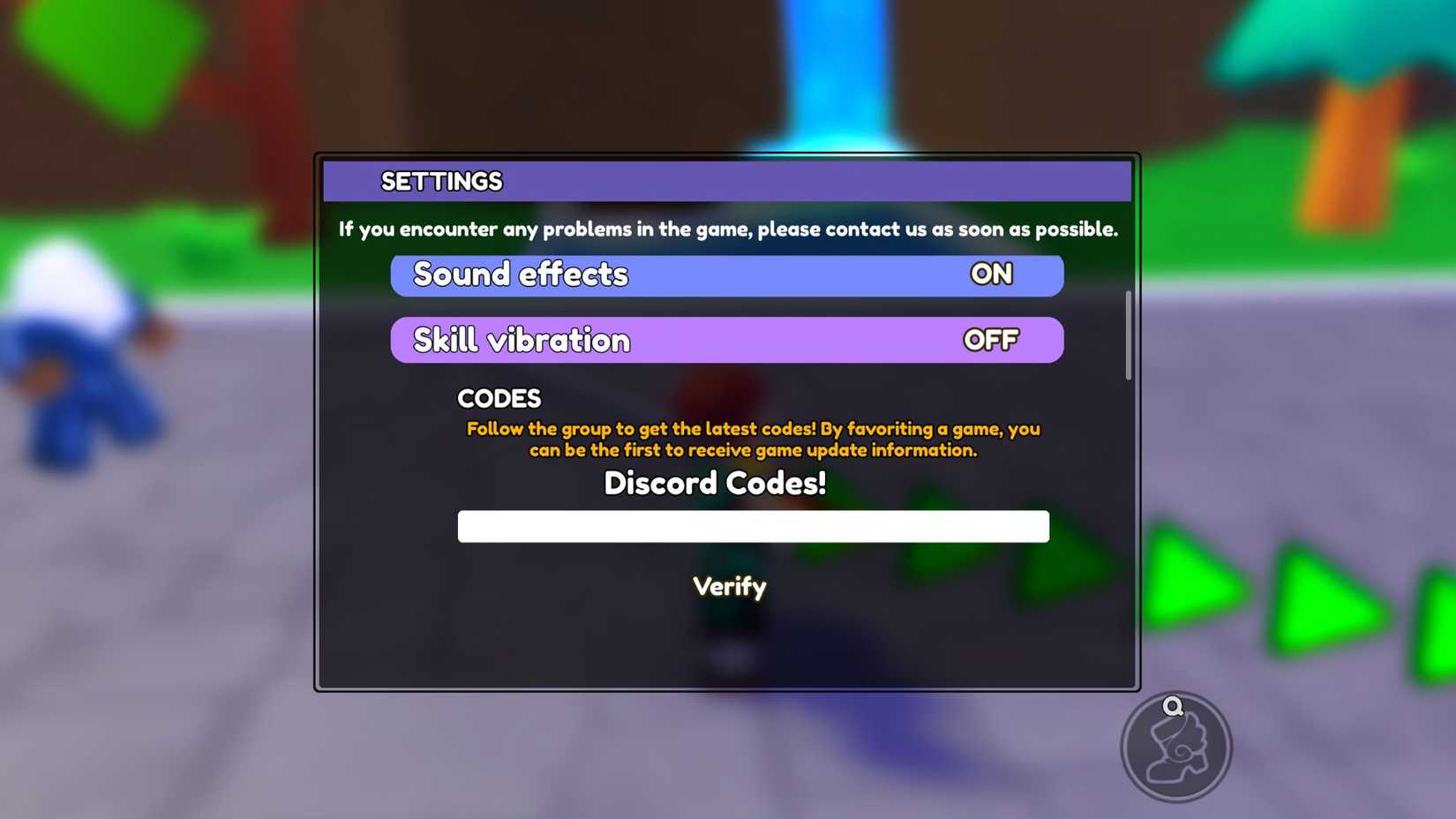 Mugen Slayers the codes tab