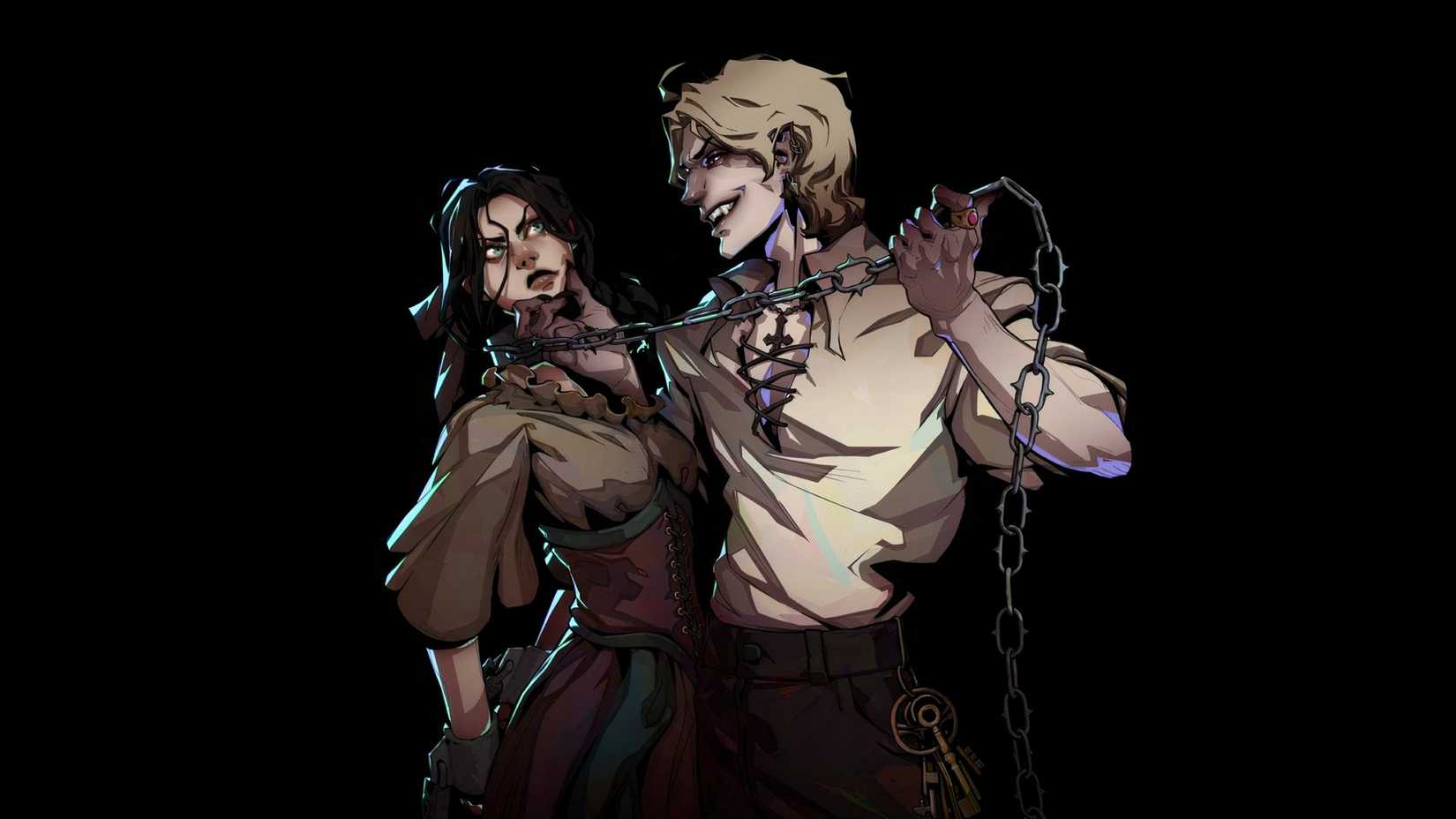 Official art of My Eerie Lair Mary and Victor