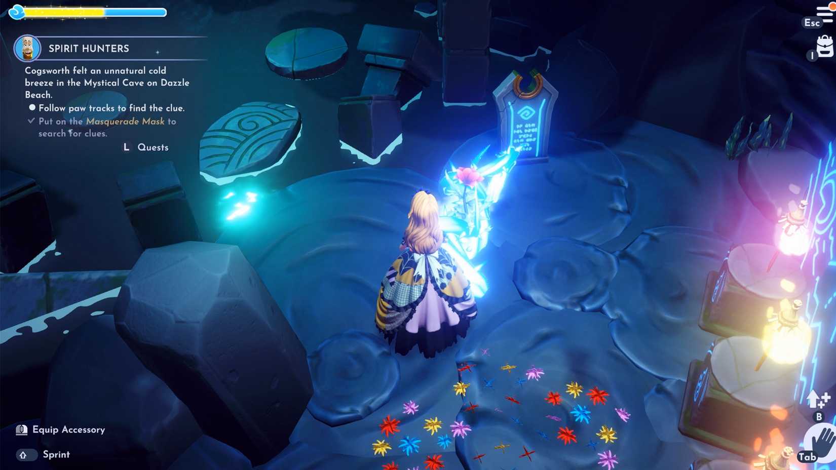 mystical cave clue location in ddv disney dreamlight valley