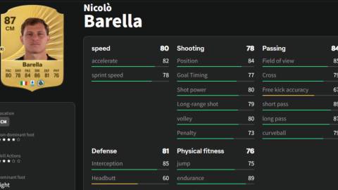 Nicolò Barella EA Sports FC 26
