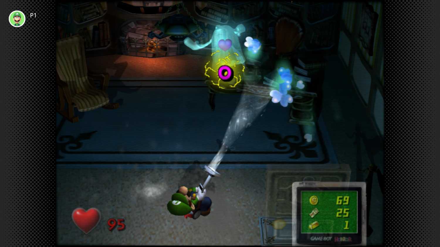 Tampilan gameplay Luigi's Mansion di Switch 2