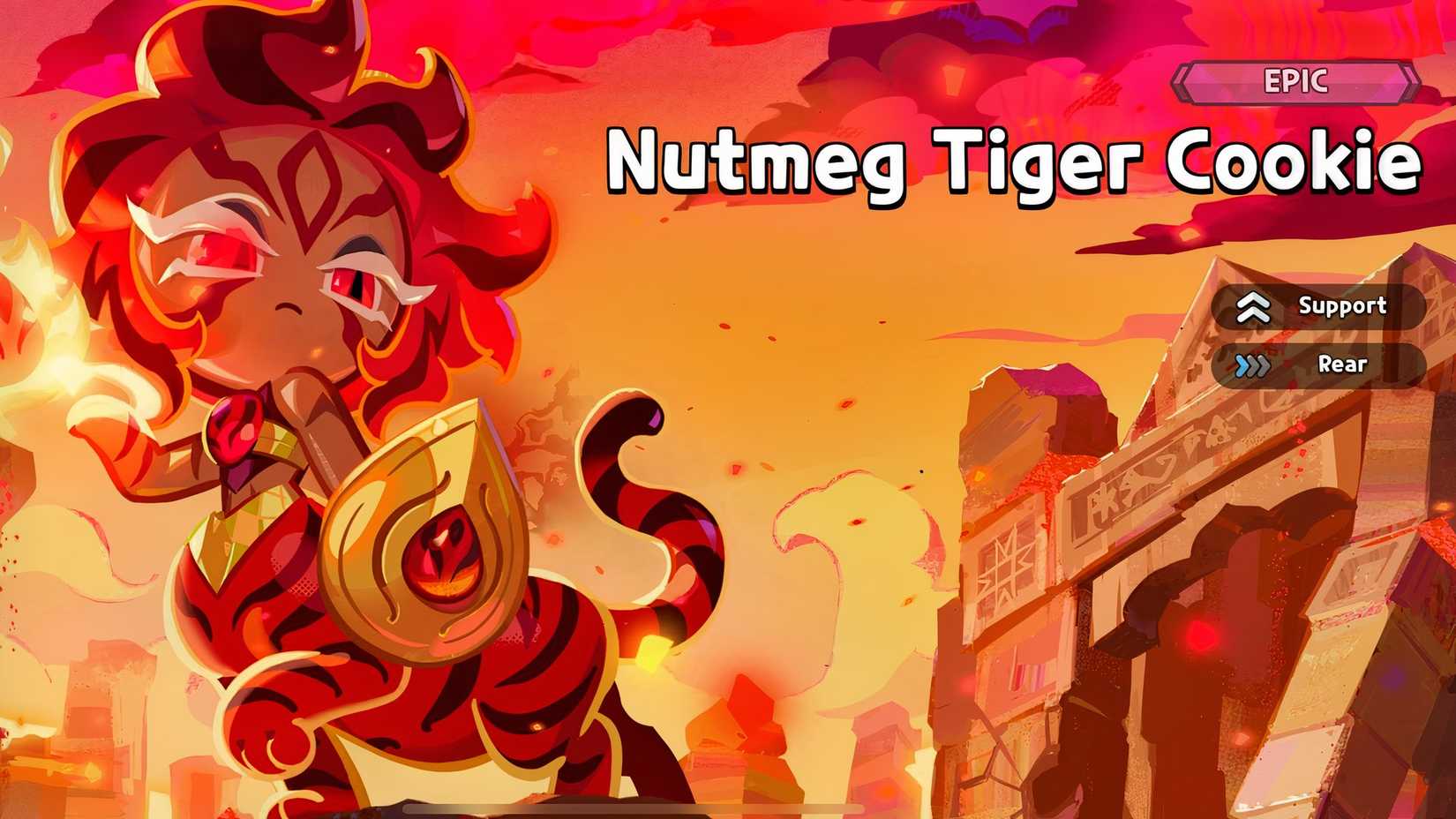 Nutmeg Tiger Cookie in Cookie Run Kingdom