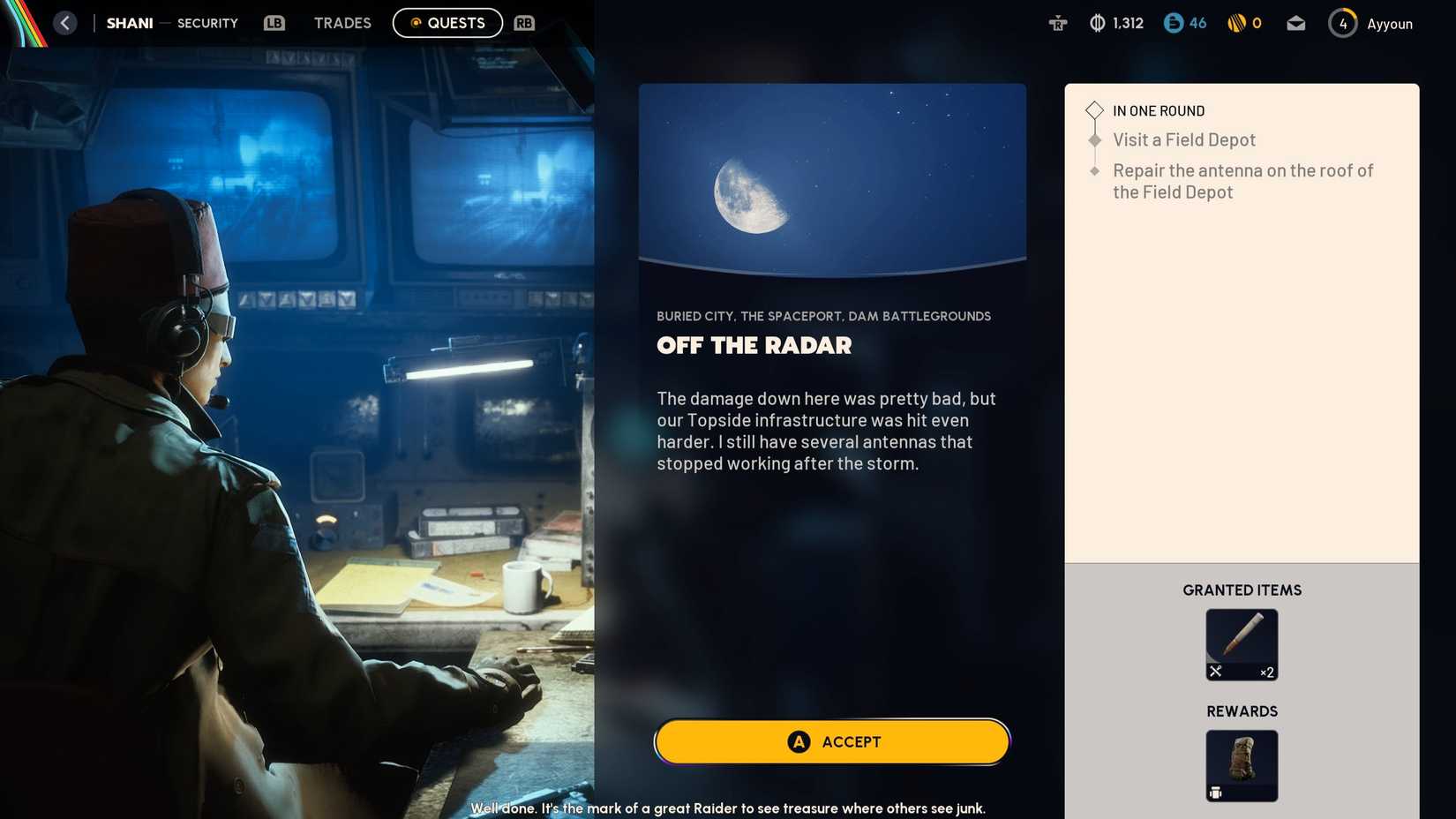 Off the Radar Quest ARC Raiders