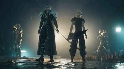 Official screenshot of Sephiroth and Cloud - Final Fantasy VII Rebirth