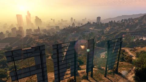 Official screenshot of the game's massive map - Grand Theft Auto 5