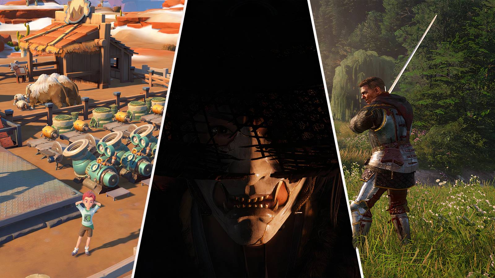 open-world games empowered ghost of yotei, sandrock, kcd2