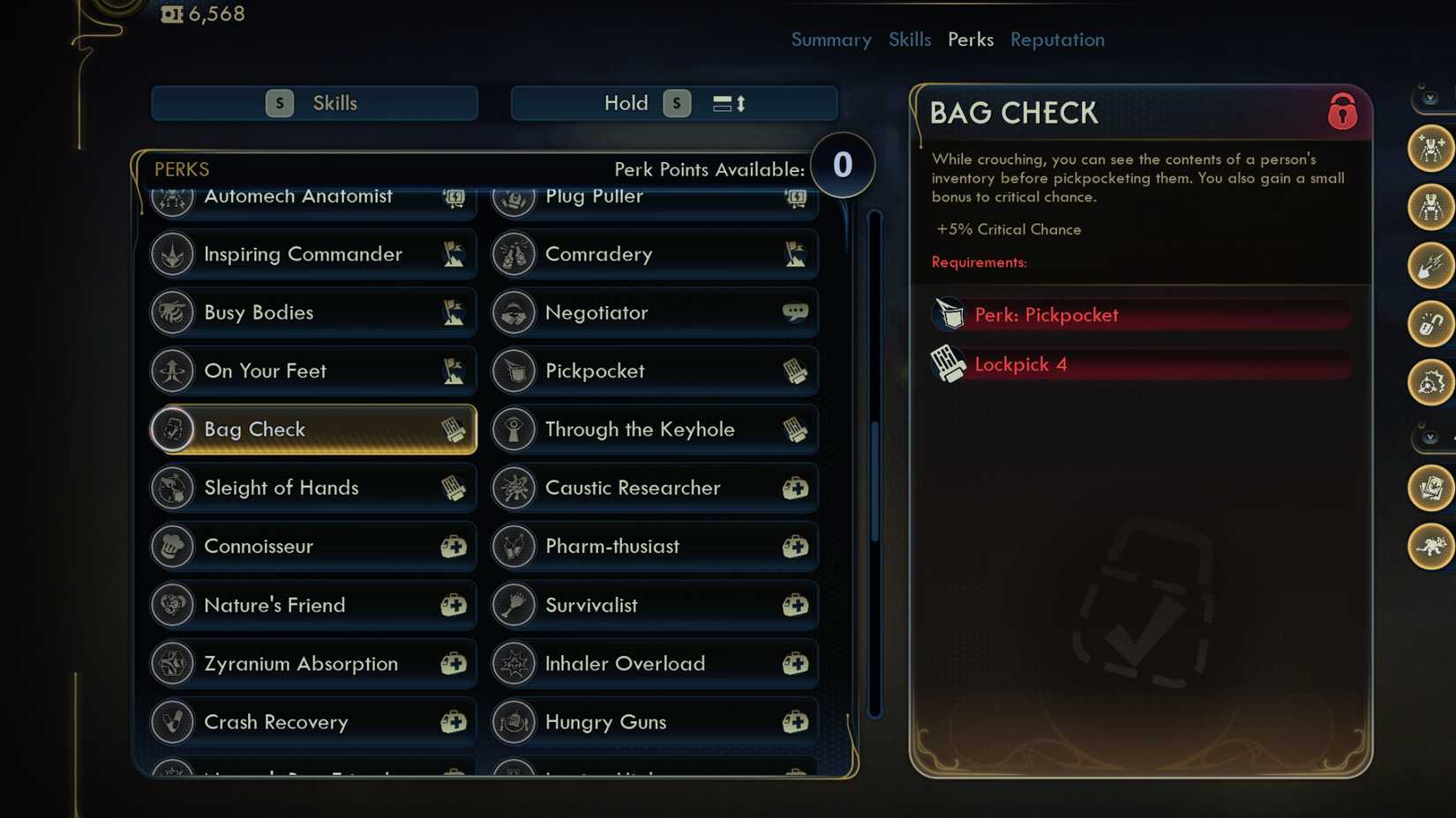 Outer Worlds 2 All Perks Every Perk List Lockpick