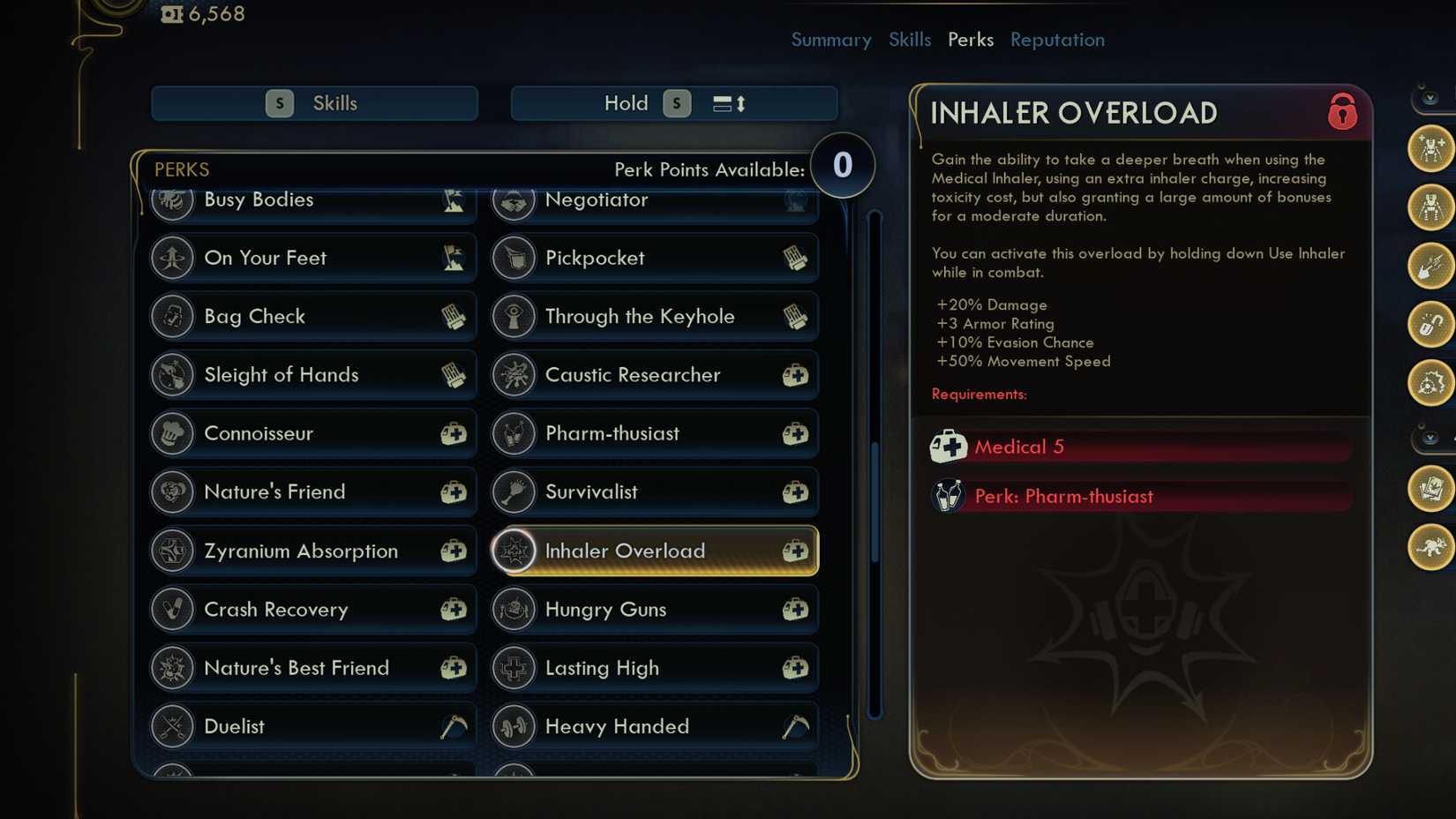 Outer Worlds 2 All Perks Every Perk List Medical