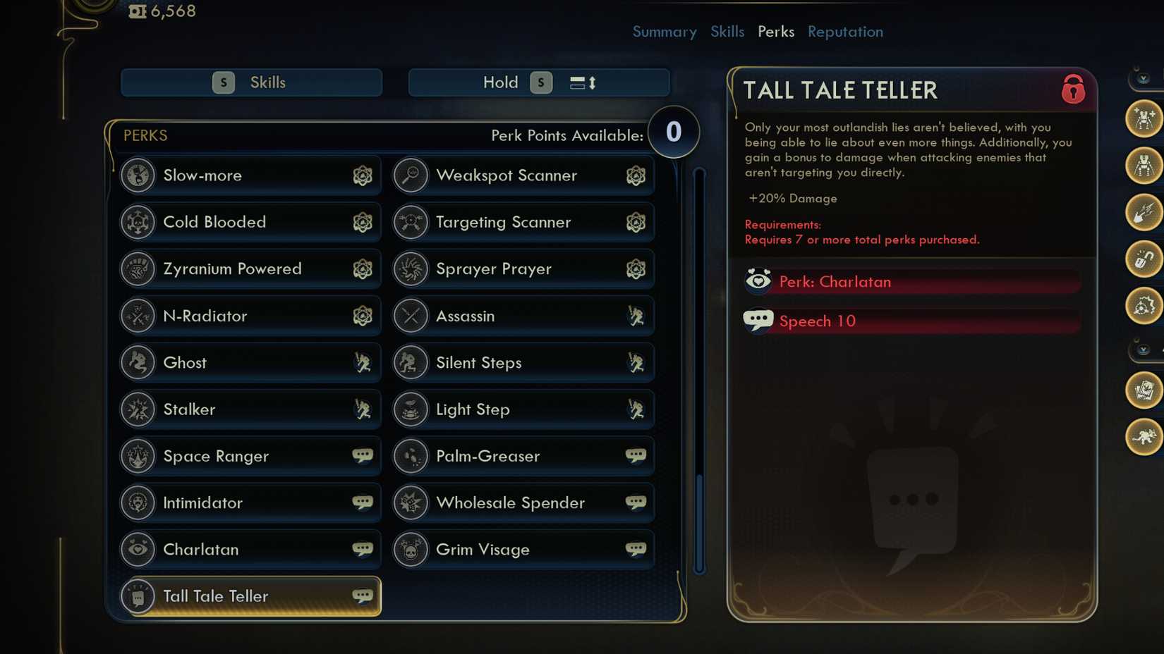 Outer Worlds 2 All Perks Every Perk List Speech