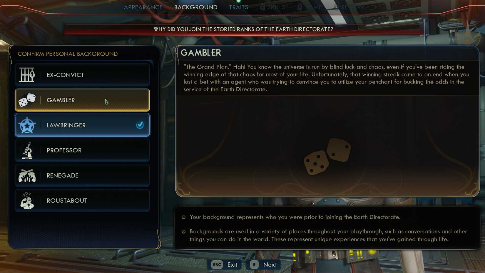 Outer Worlds 2 Best Starting Builds Smooth Talker Gambler Background