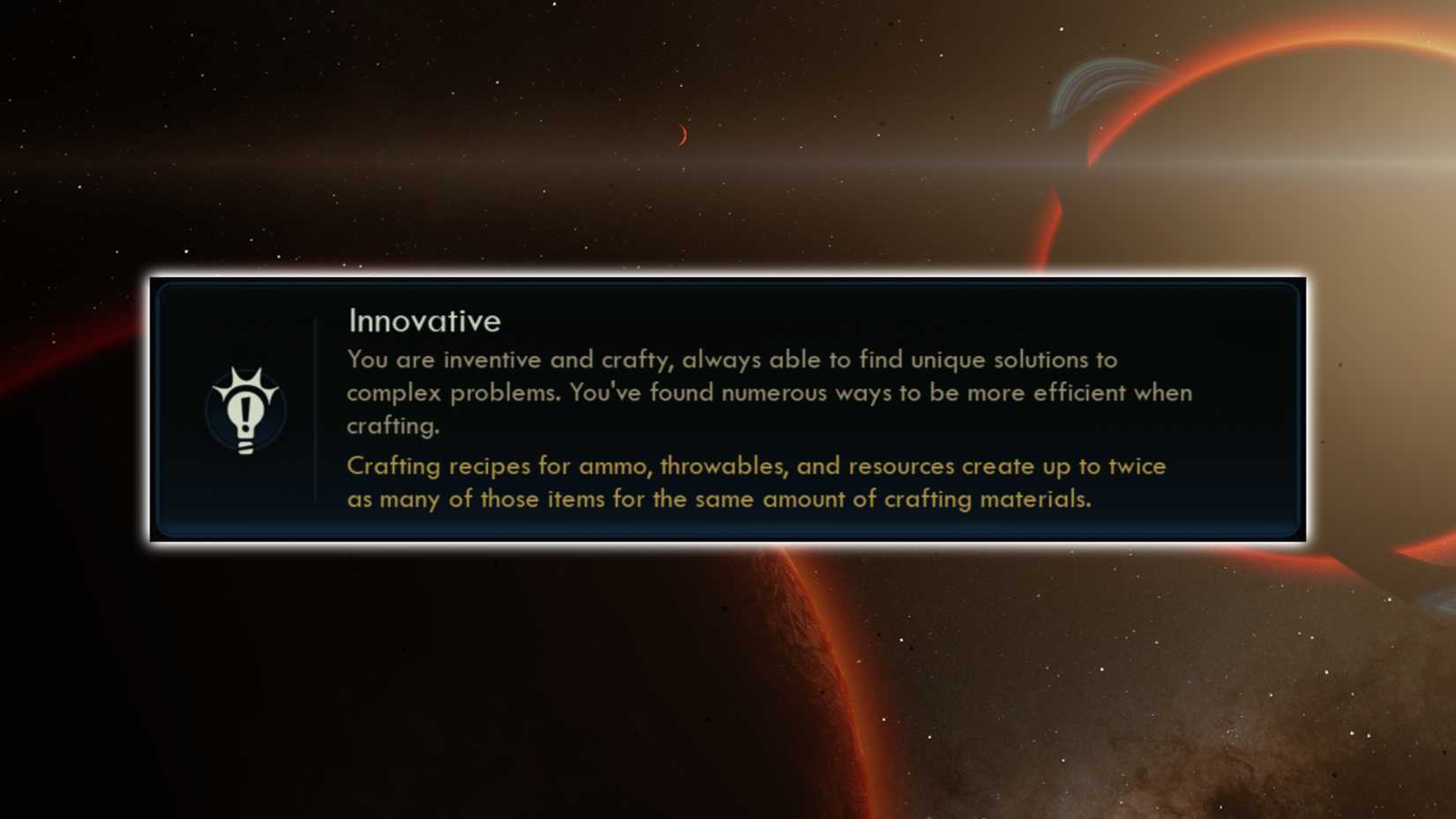 Outer Worlds 2 Best Traits Innovative Trait