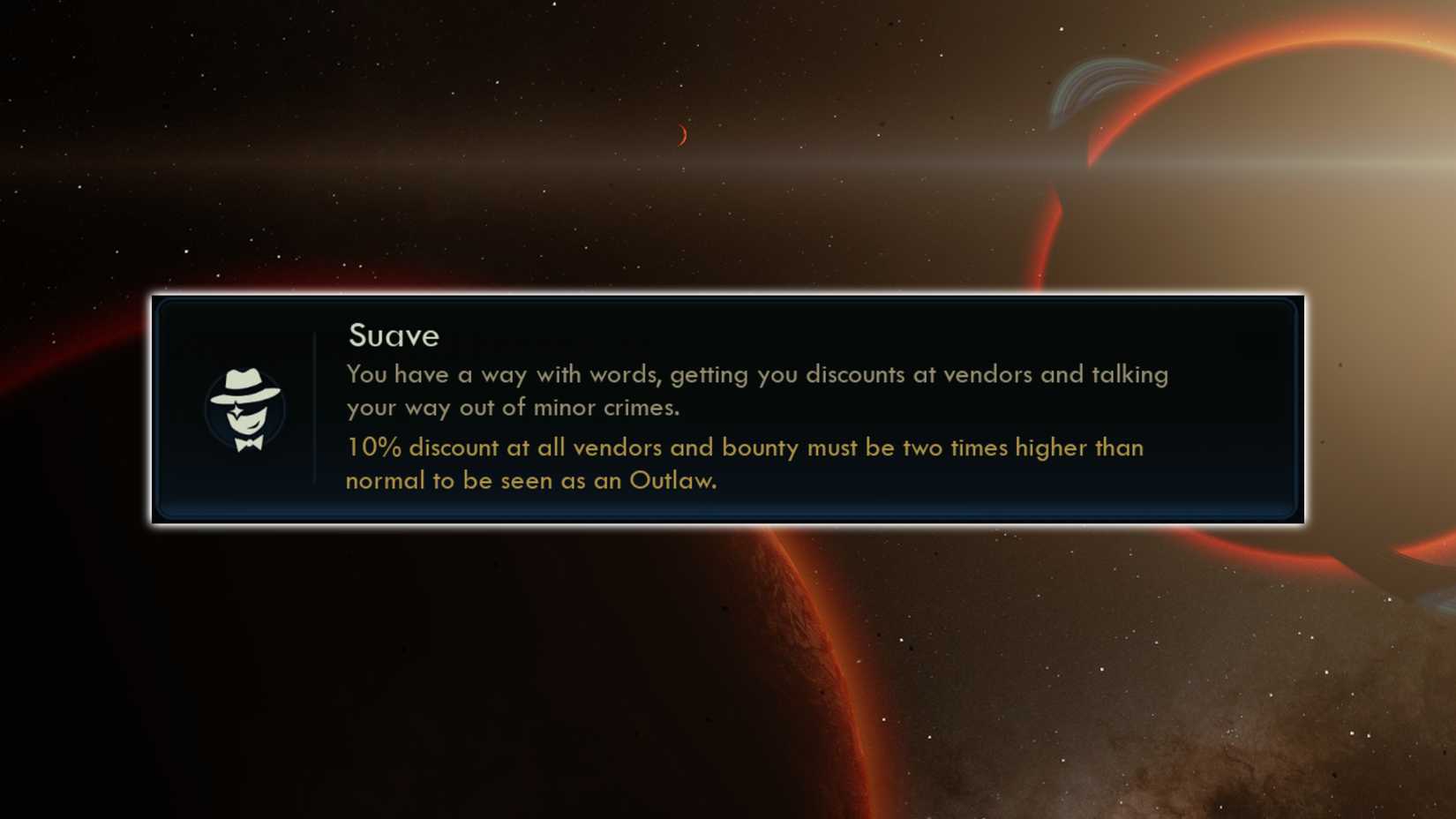 Outer Worlds 2 Best Traits Suave Trait