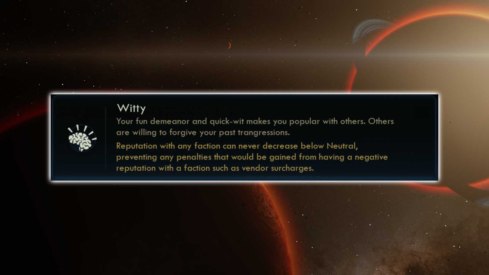 Outer Worlds 2 Best Traits Witty Trait