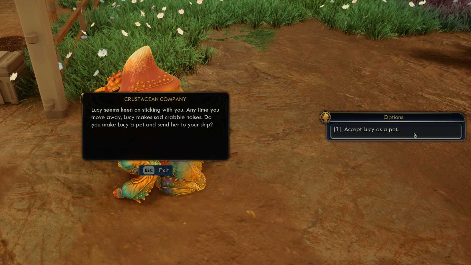 Outer Worlds 2 Get Pets Lucy Crabble