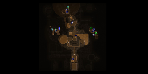 A shot of an interactive map of Horizon Point Station for Outer Worlds 2.