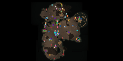 An overview of TheBestWarGames's interactive map for Paradise Island in Outer Worlds 2.