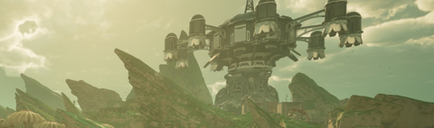 A shot of Vox Relay on Paradise Island in Outer Worlds 2.