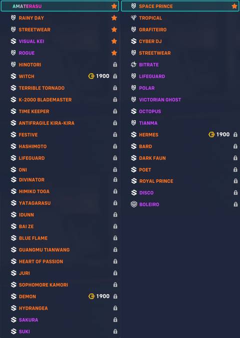 overwatch 2 lucio vs kiriko skins chart