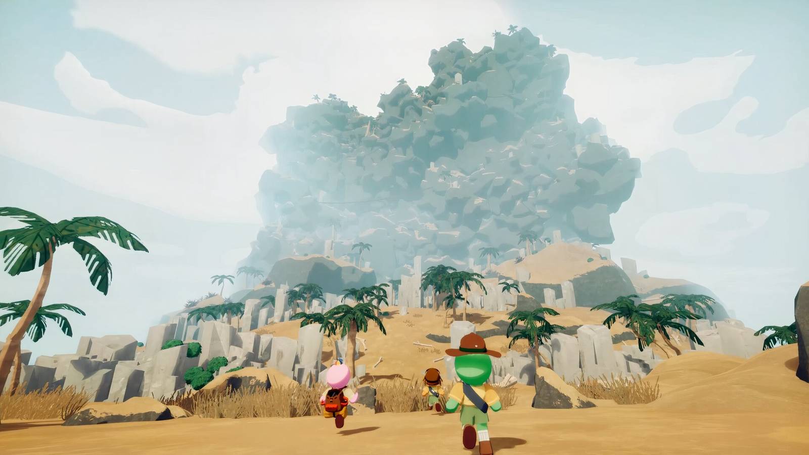 PEAK co-op friends walking away from camera