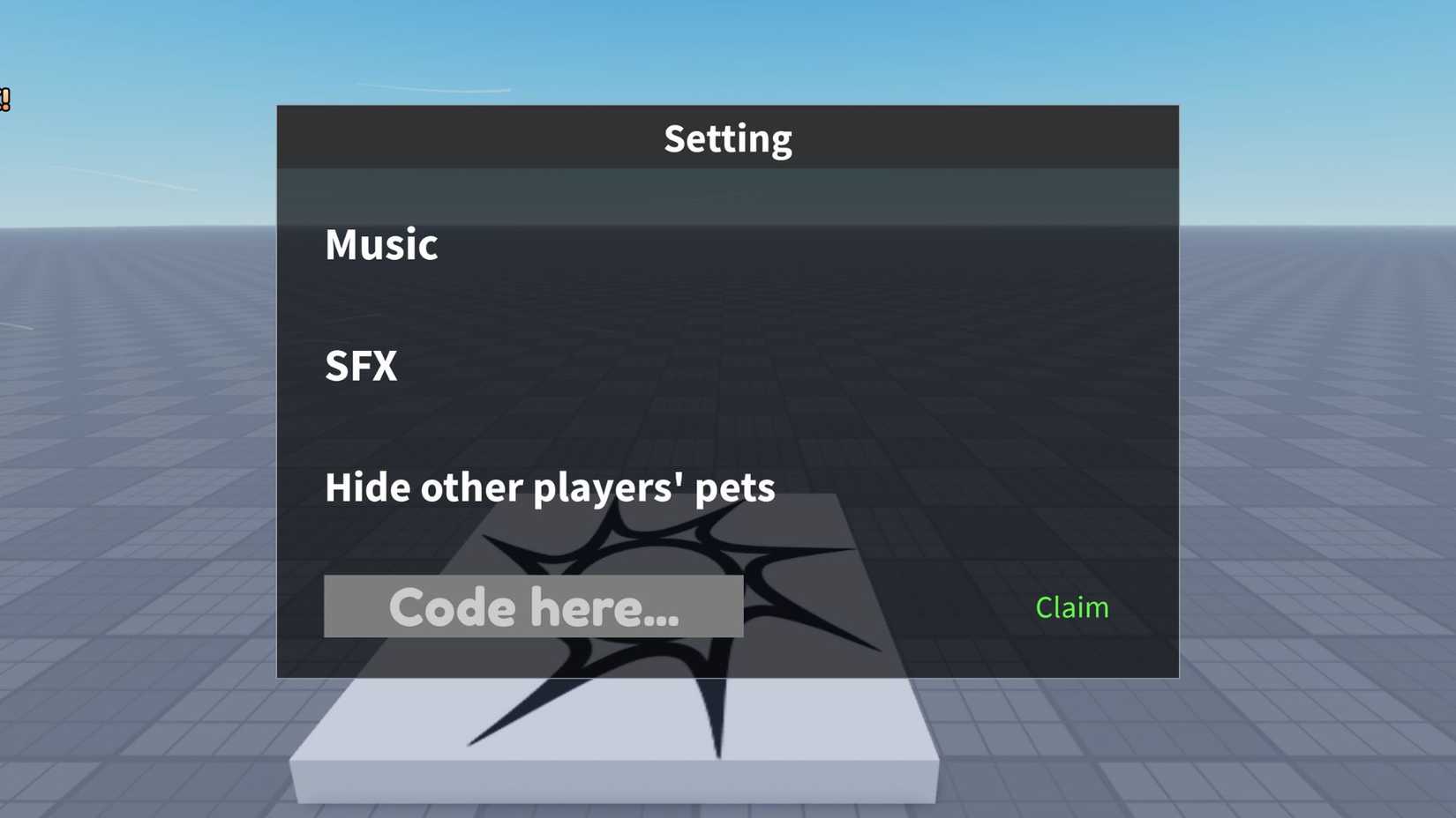 Peak Evolution the codes tab