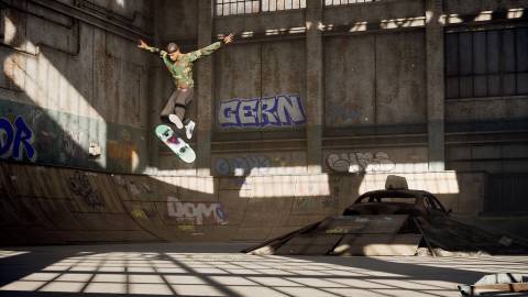 Performing a kick flip in Tony Hawk's Pro Skater 1 + 2