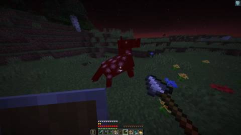 player holding a spear minecraft
