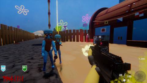 Playing a Call of Duty fan game in Dreams (PS4)