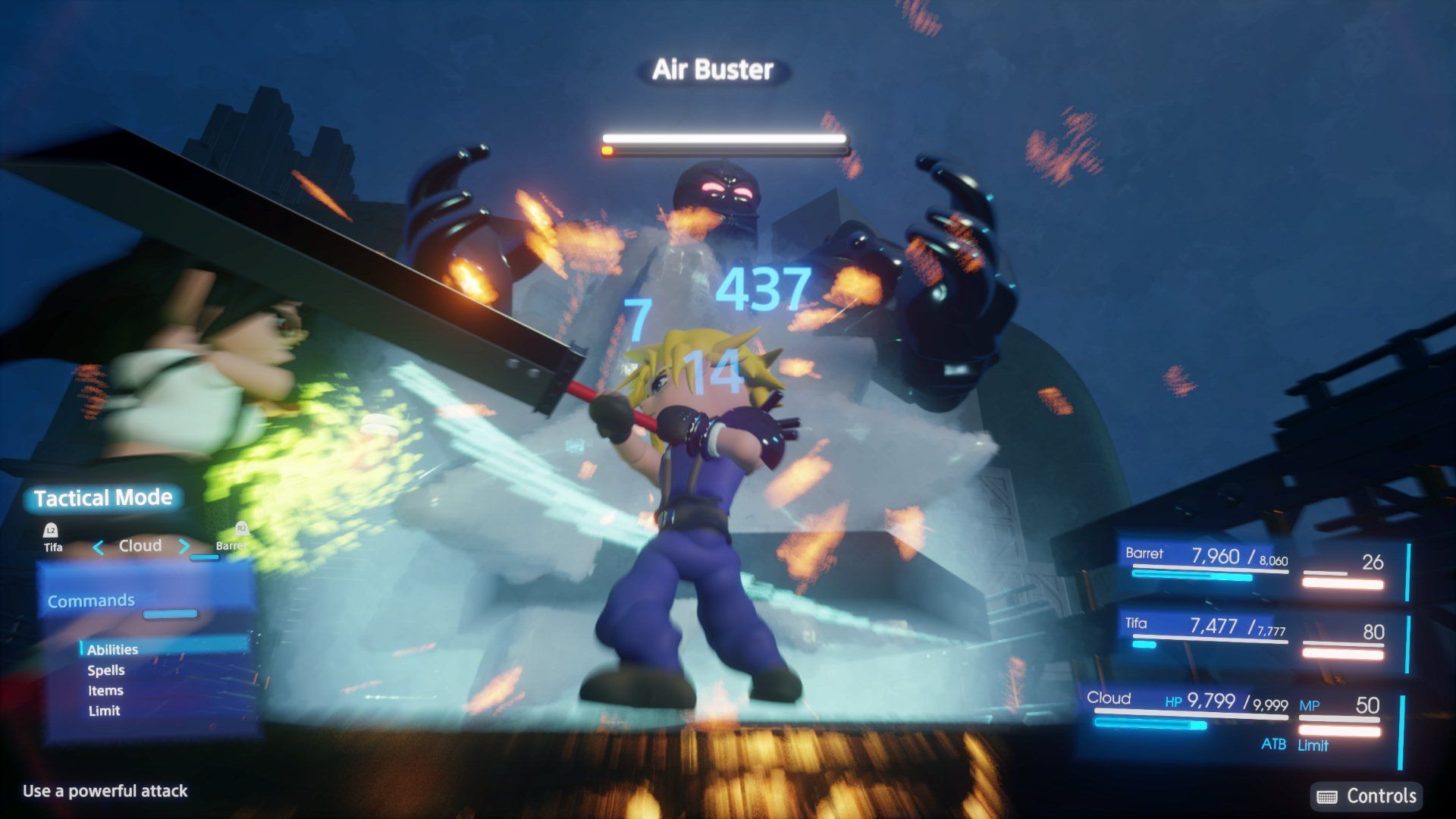 Playing a Final Fantasy 7 fan game in Dreams (PS4)