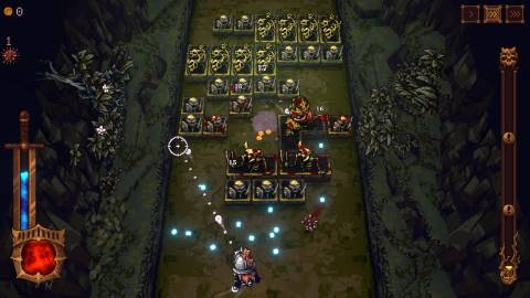 Playing a level in Ball X Pit