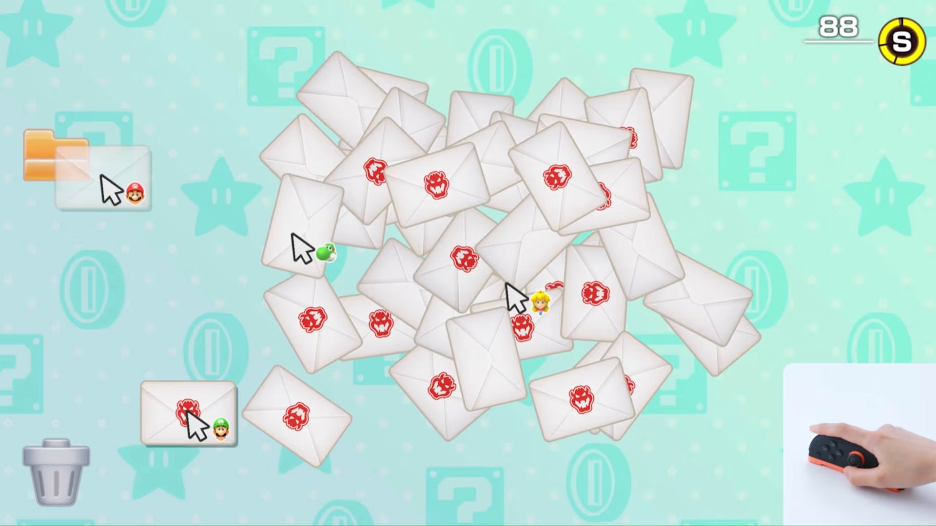 Playing a mouse mini-gam in Super Mario Party Jamboree (Switch 2)