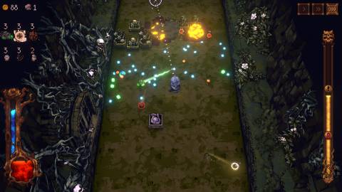 Playing as the Empty Nester in the Bone X Yard level in Ball X Pit