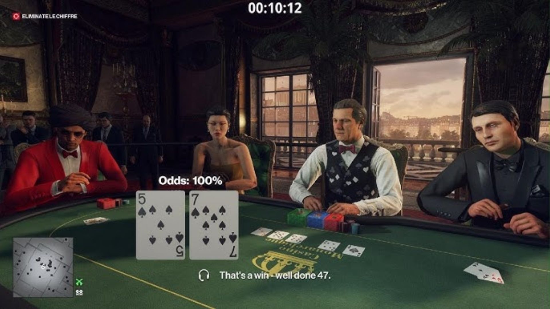 Playing Poker in Hitman 3