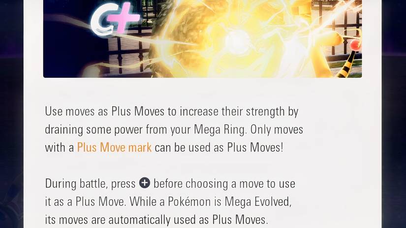 Pokemon Legends Z-A Plus Moves tutorial screen Cropped