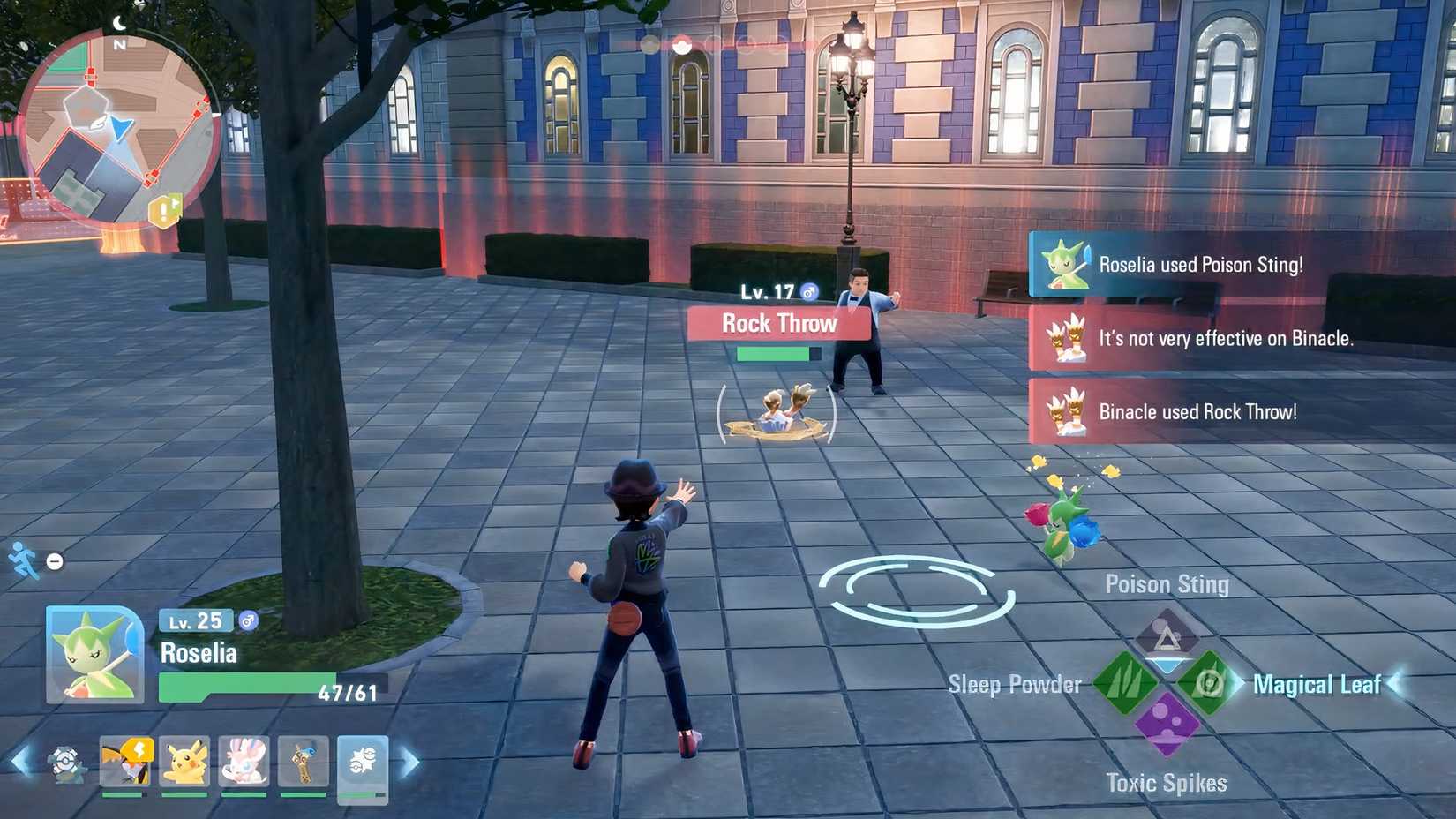 Pokemon Legends Z-A trainer battle