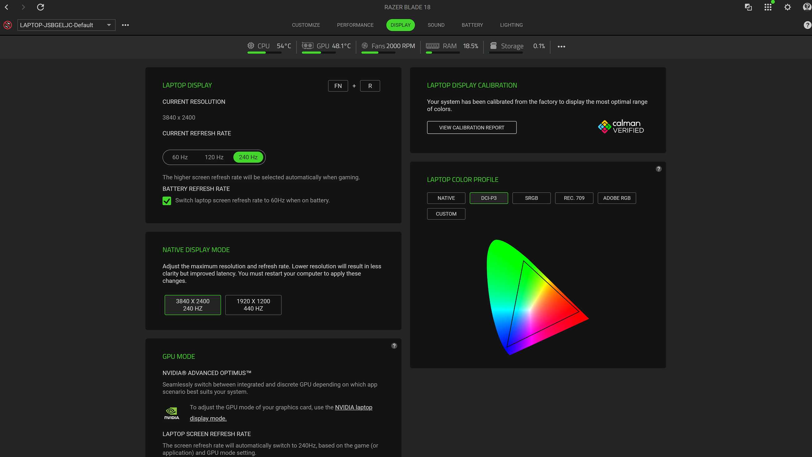 Razer Blade 18 Review Razer Synapse