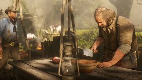 Red Dead Redemption 2 Arthur Pearson Preparing Food