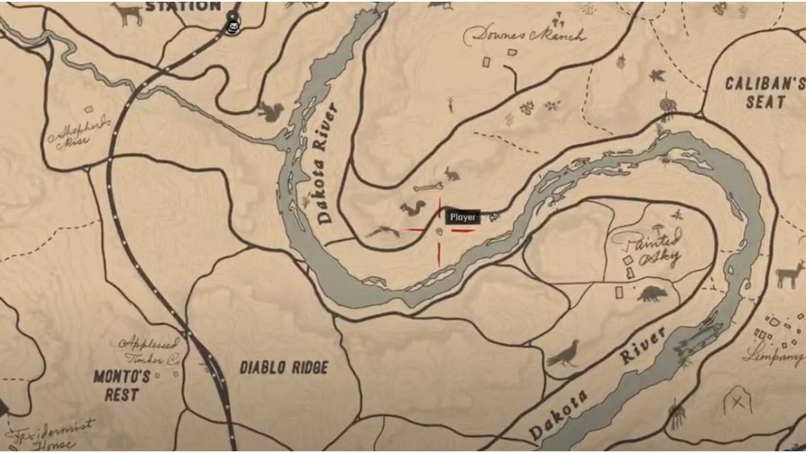 lokasi item RDR2: lokasi munculnya creeping thyme