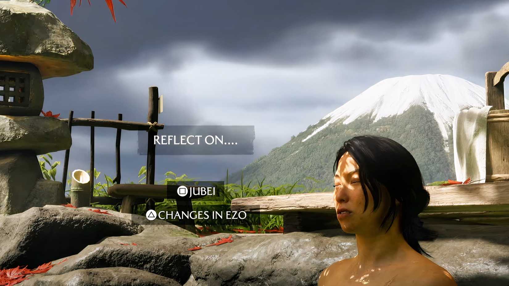 reflect on topic in ghost of yotei