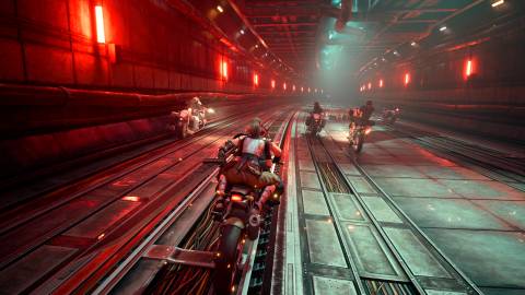 Riding a bike in Final Fantasy 7 Remake