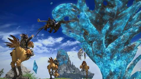 Riding mounts in Final Fantasy 14 (PS5)