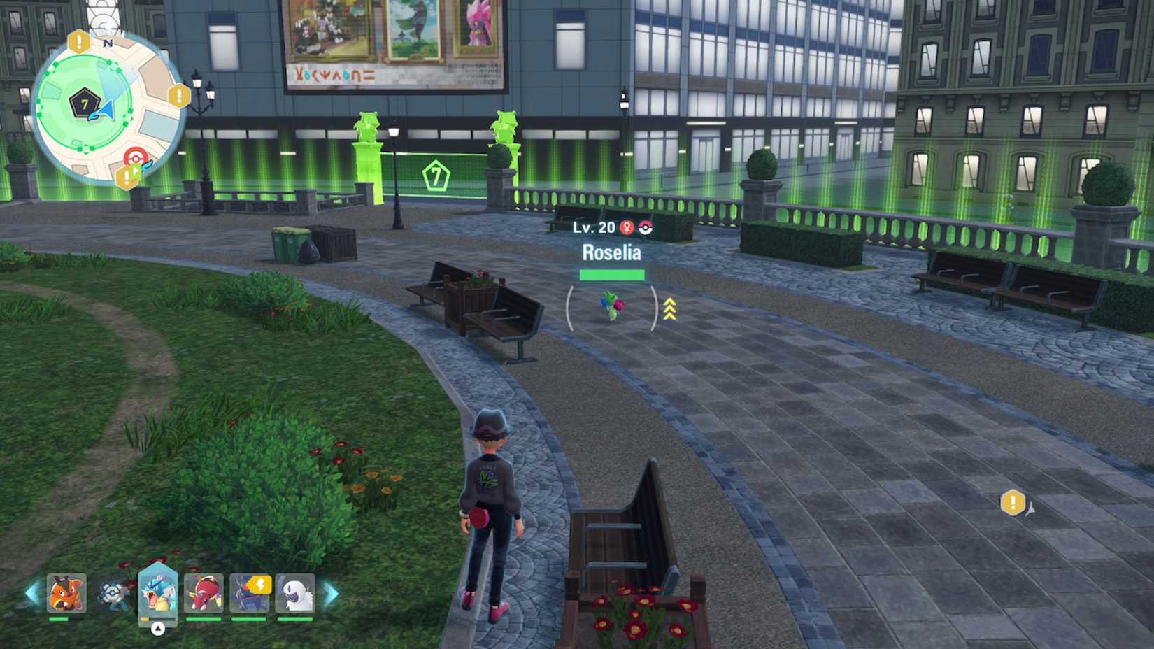 roselia in wild zone 7 in pokemon legends za