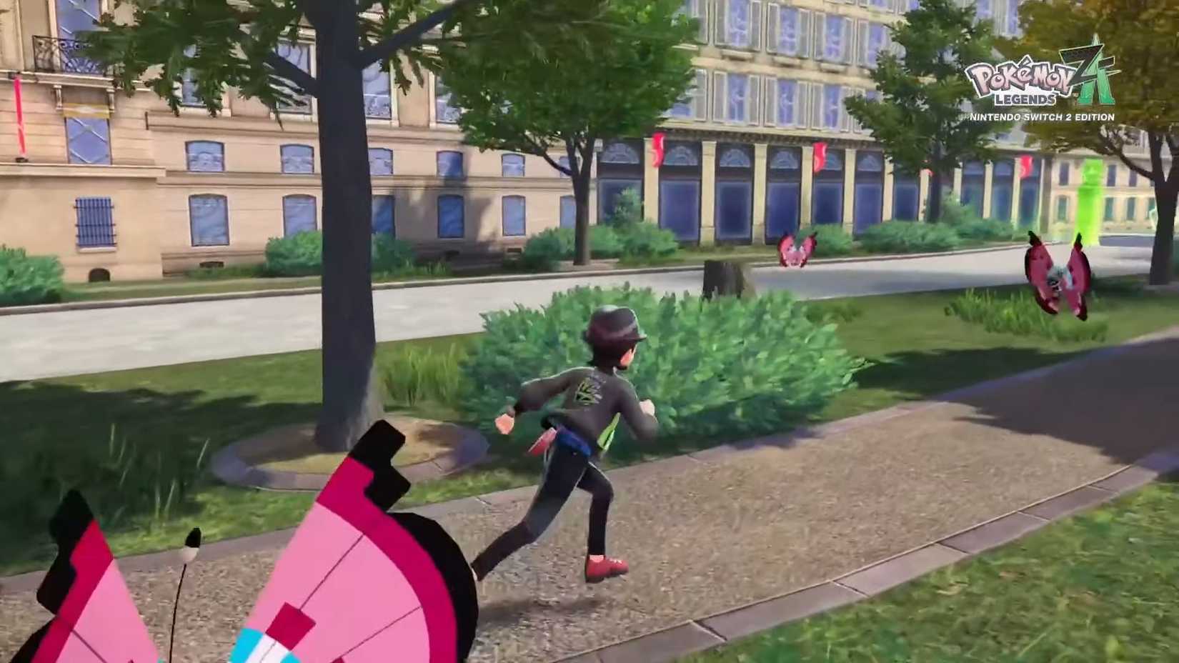 Running around Lumiose City in the Nintendo Switch 2 Edition - Pokemon Legends Z-A