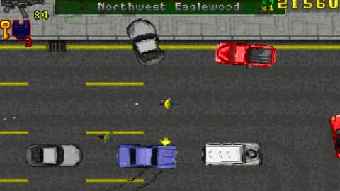 Running around the map on foot - Grand Theft Auto