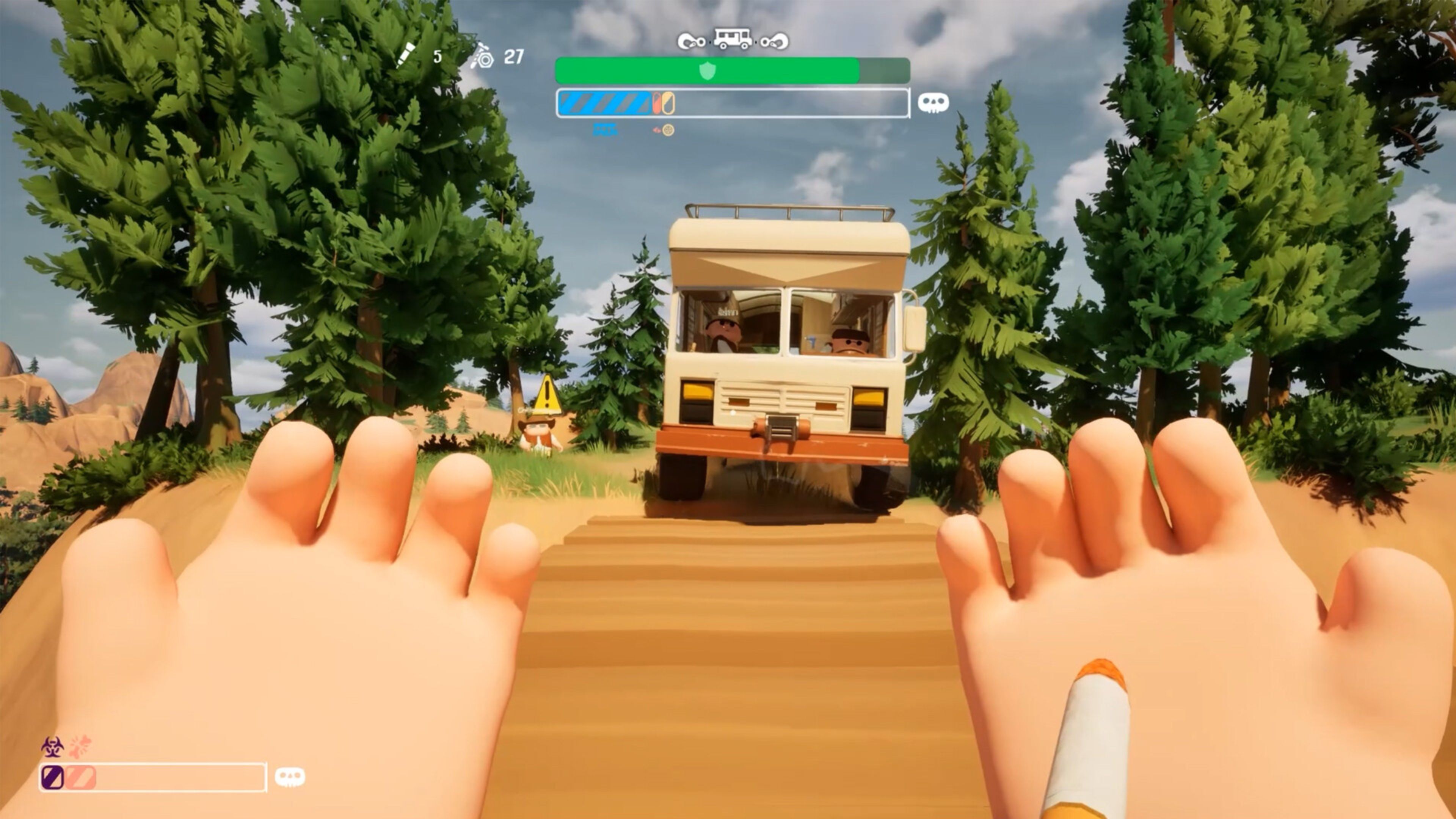 Screenshot de gameplay de RV There Yet? no Steam.