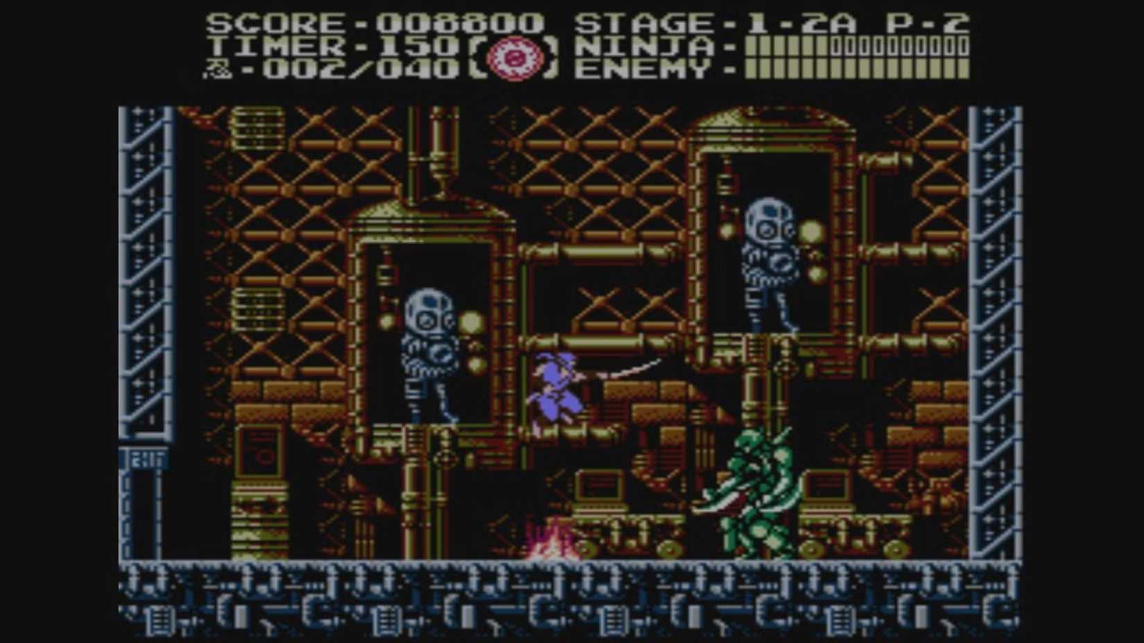 Ryu Hayabusa battling a boss in Ninja Gaiden 3 The Ancient Ship Of Doom